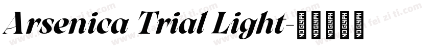 Arsenica Trial Light字体转换